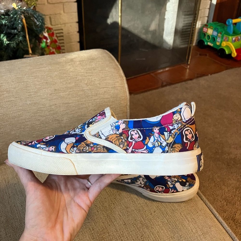 Disney enchanted winter beauty and the beast slip on shoes - Picture 3 of 6